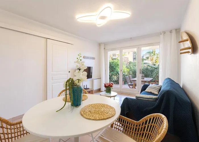 Lägenhet T2 Avec Jardin, Clim & Piscine - Proche Plages Et Randos, Parking Prive - La Rascasse Hyères